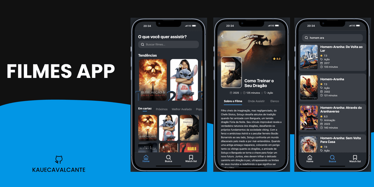 Screenshot of Filmes App